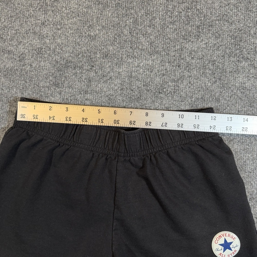 Converse Big Kids Girls XL (13-15 Yrs) Chuck Taylor Patch Shorts Black - Picture 4 of 7